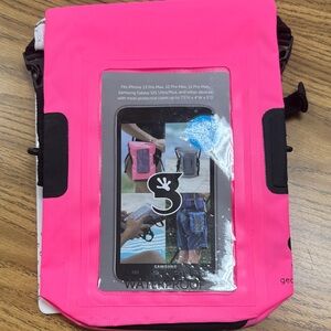 Pink Waterproof Phone Pouch